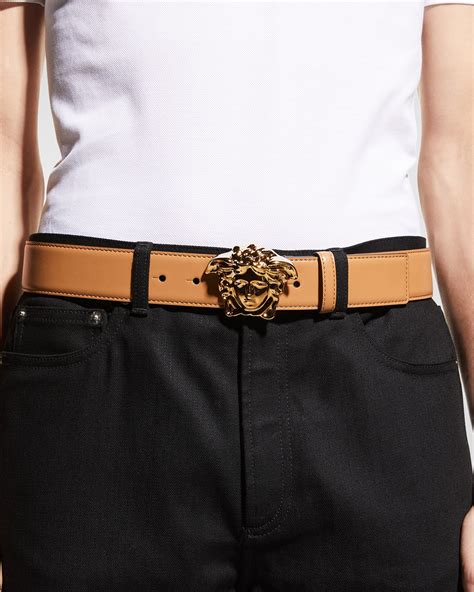 versace belt with medusa head buckle replica|versace medusa buckle leather belt.